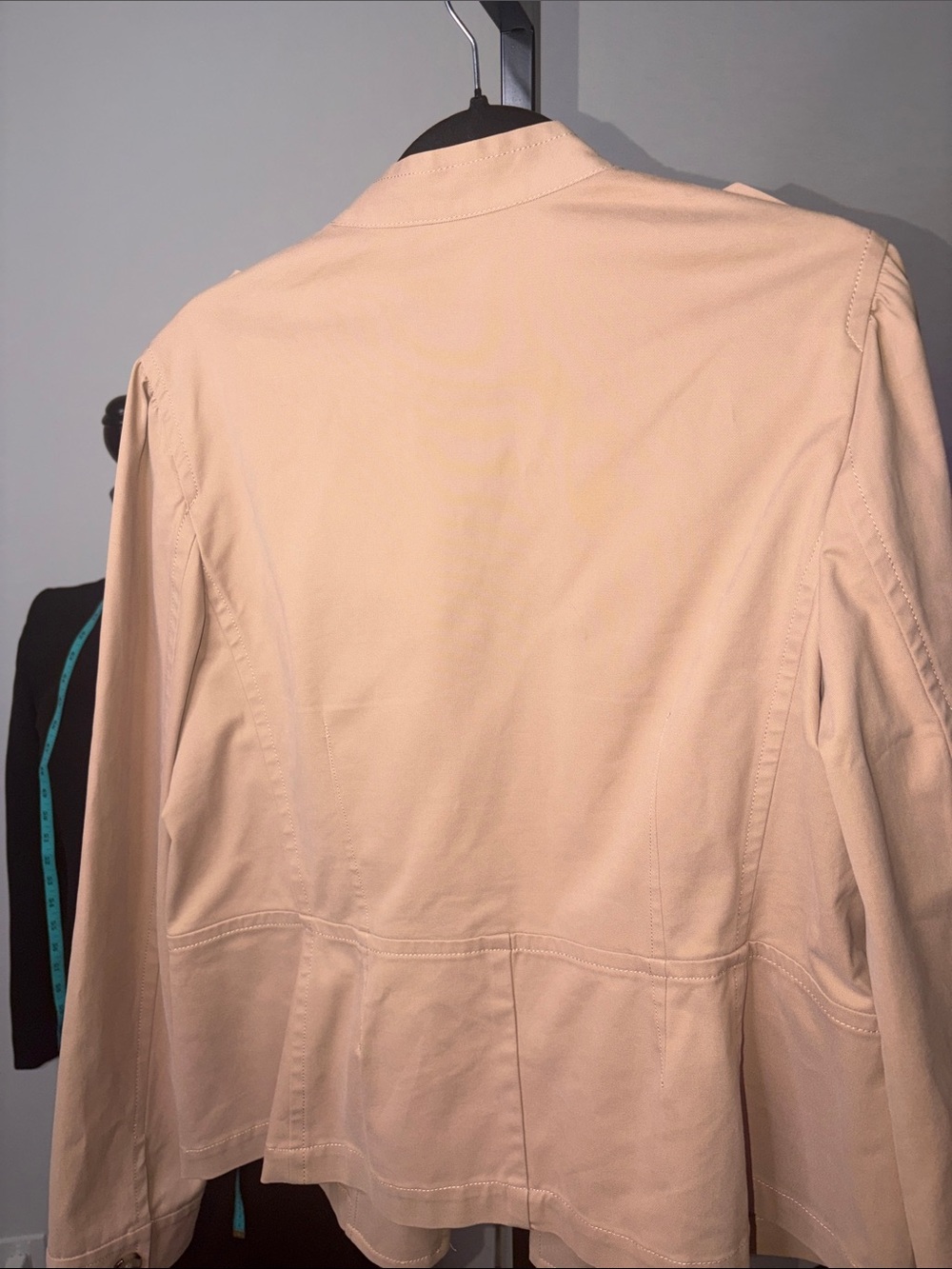 Talbots Beige Utility Jacket with Button Front - Picture 2 of 5